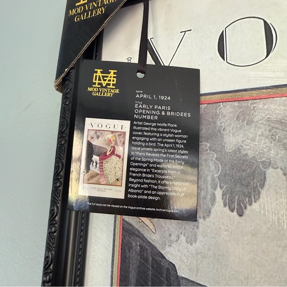 Vogue Vintage Framed Painting - Picture 3 of 3